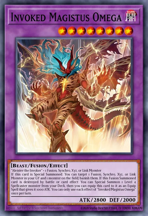 Invoked Magistus Omega trading card