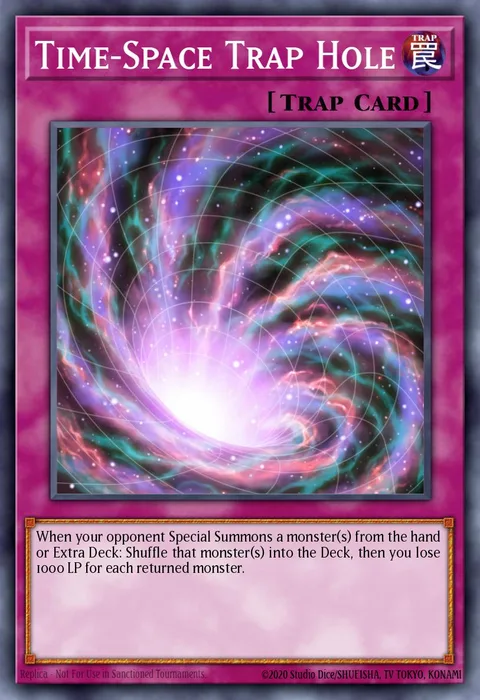 Time-Space Trap Hole trading card