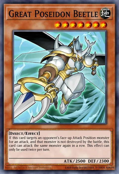 Great Poseidon Beetle trading card