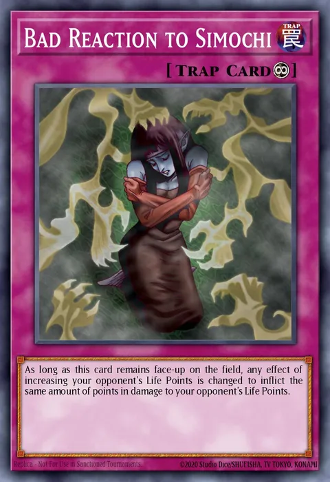 Bad Reaction to Simochi trading card