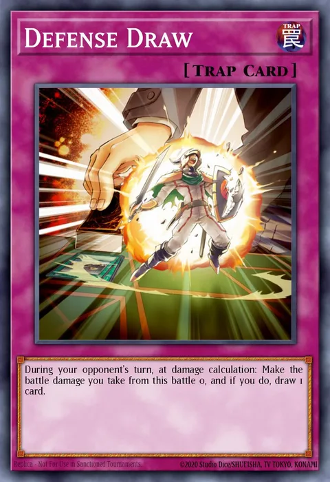 Defense Draw trading card