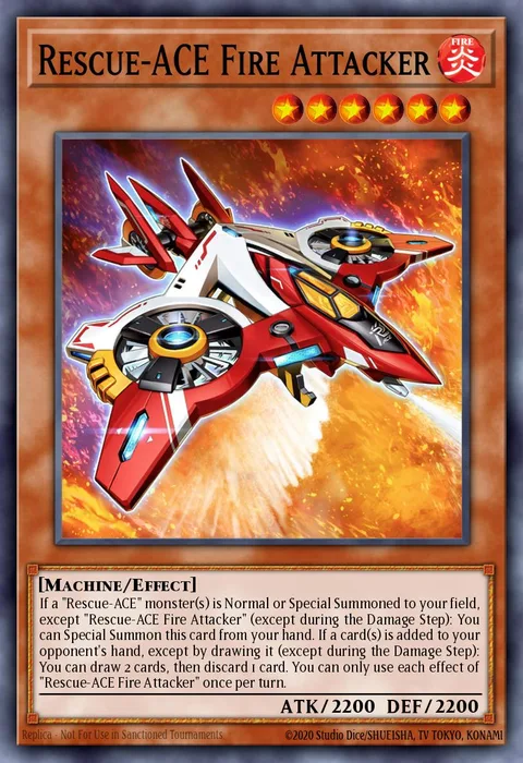 Rescue-ACE Fire Attacker trading card