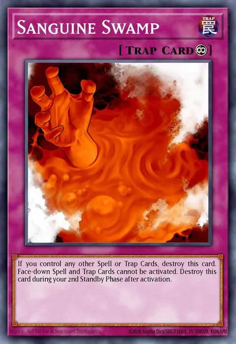 Sanguine Swamp trading card