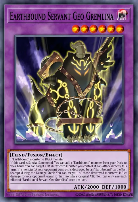 Earthbound Servant Geo Gremlina trading card