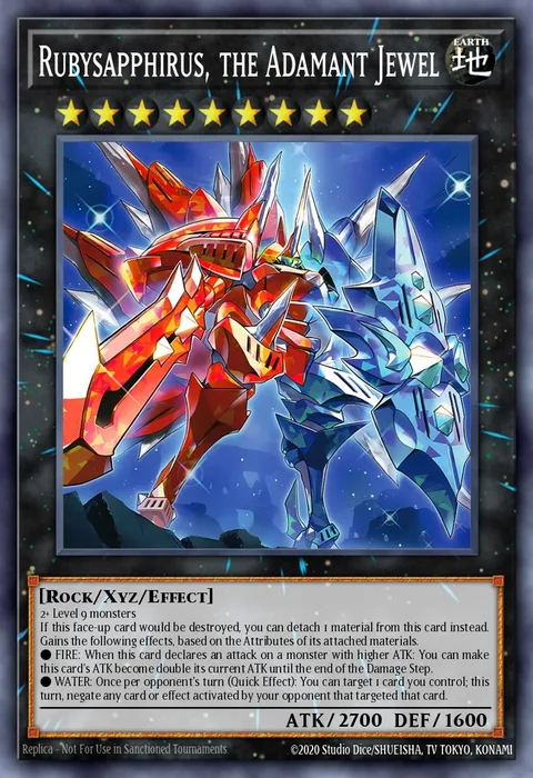 Rubysapphirus, the Adamant Jewel trading card