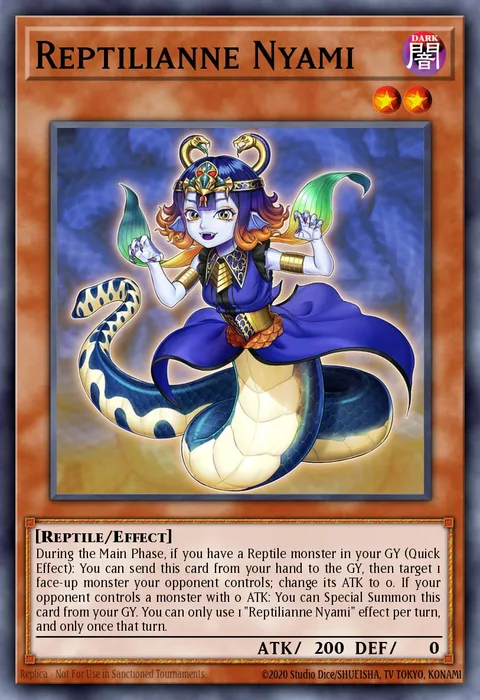 Reptilianne Nyami trading card