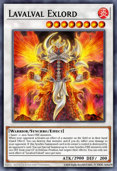 Lavalval Exlord trading card