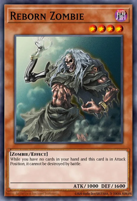 Reborn Zombie trading card