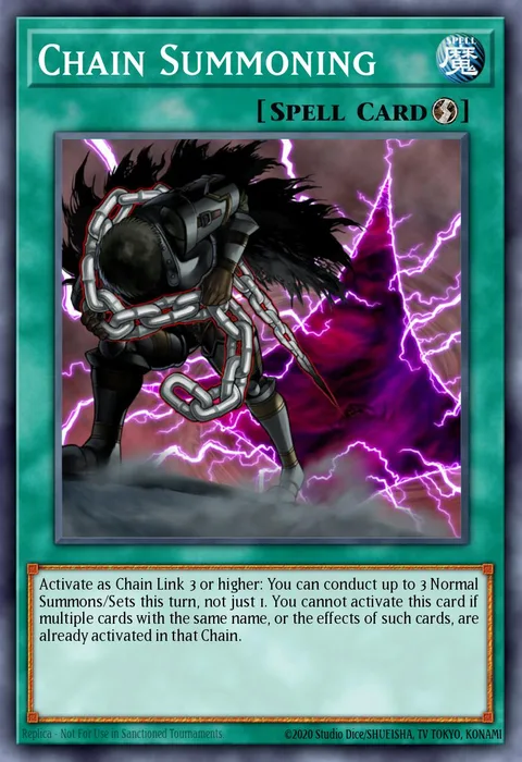 Chain Summoning trading card