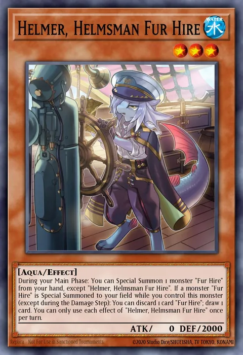 Helmer, Helmsman Fur Hire trading card