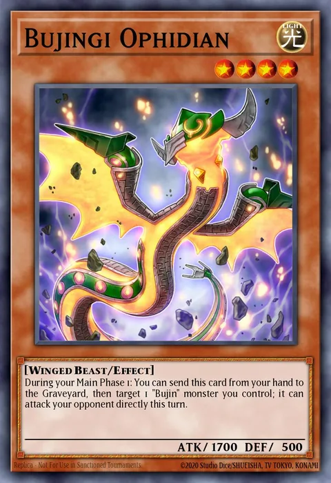 Bujingi Ophidian trading card