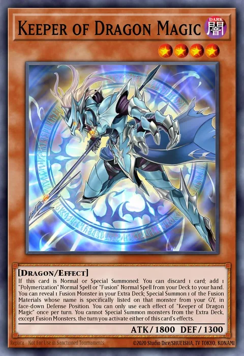 Keeper of Dragon Magic trading card