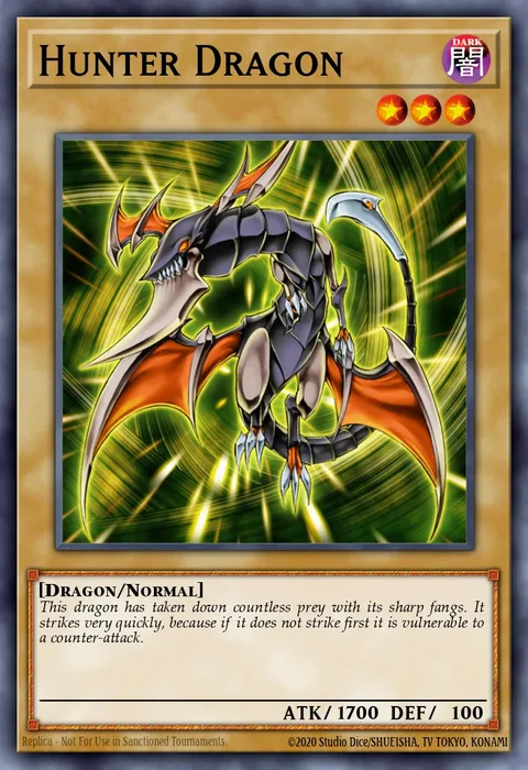 Hunter Dragon trading card