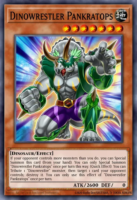 Dinowrestler Pankratops trading card
