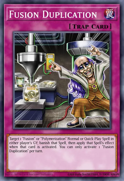 Fusion Duplication trading card