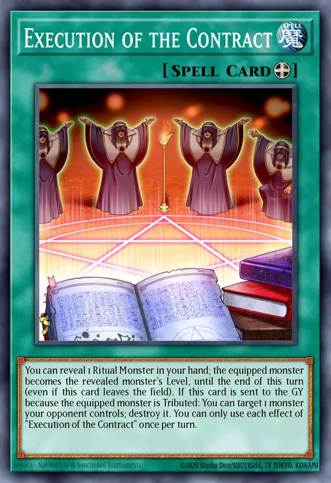 Execution of the Contract trading card