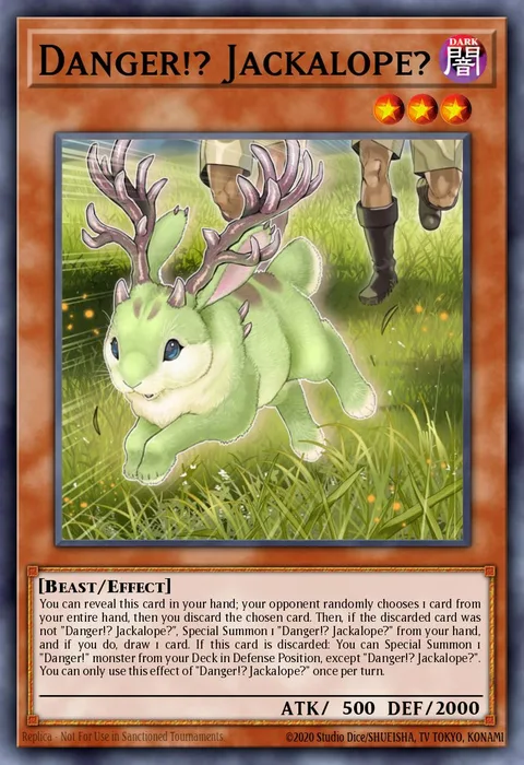 Danger!? Jackalope? trading card