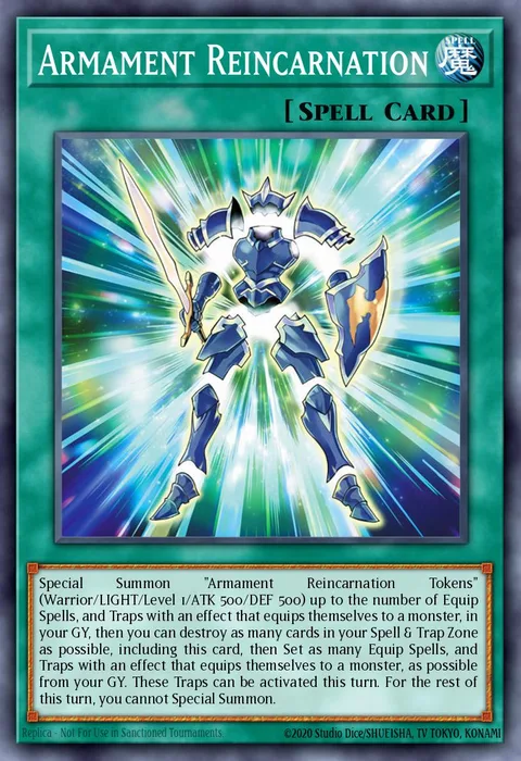 Armament Reincarnation trading card