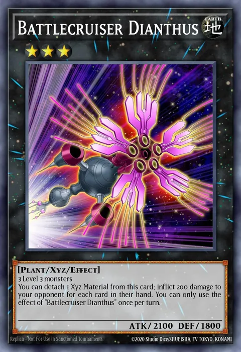 Battlecruiser Dianthus trading card