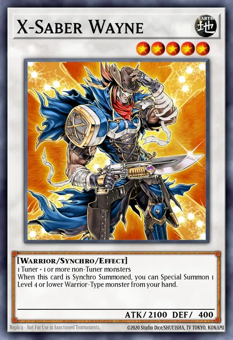 X-Saber Wayne trading card