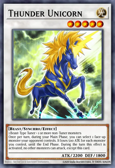 Thunder Unicorn trading card