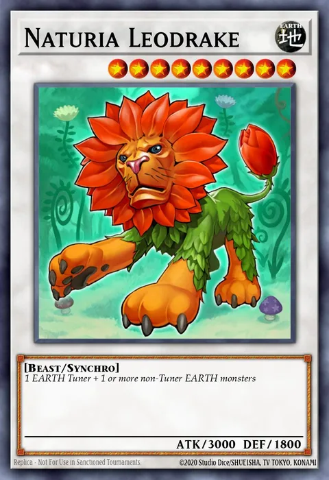 Naturia Leodrake trading card