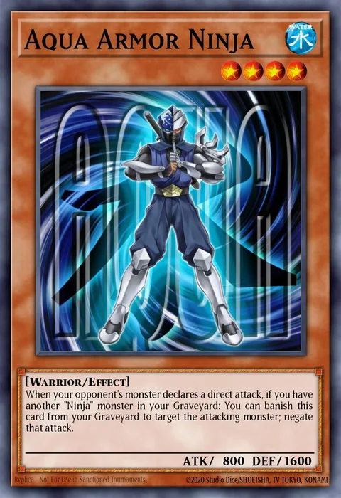 Aqua Armor Ninja trading card