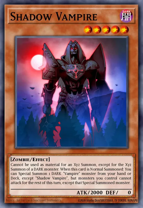 Shadow Vampire trading card