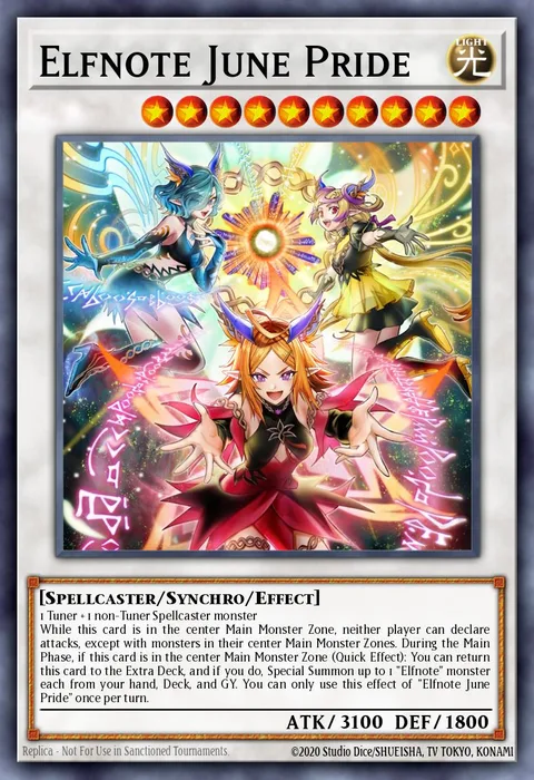Elfnote June Pride trading card