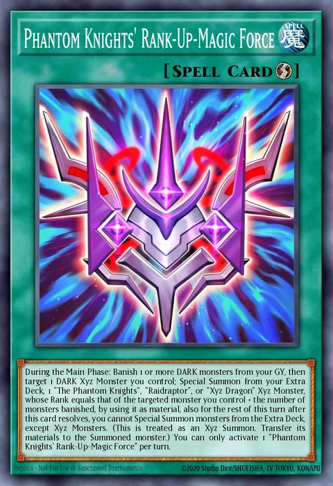 Phantom Knights' Rank-Up-Magic Force trading card
