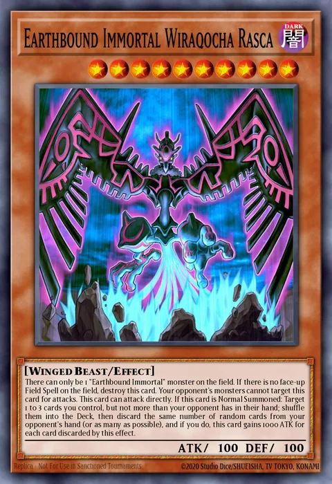 Earthbound Immortal Wiraqocha Rasca trading card
