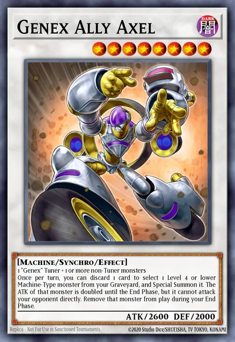 Genex Ally Axel trading card