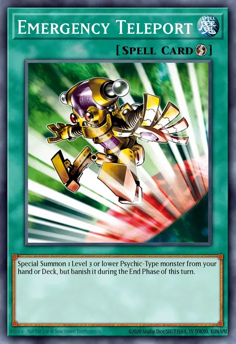 Emergency Teleport trading card
