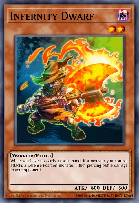 Infernity Dwarf trading card