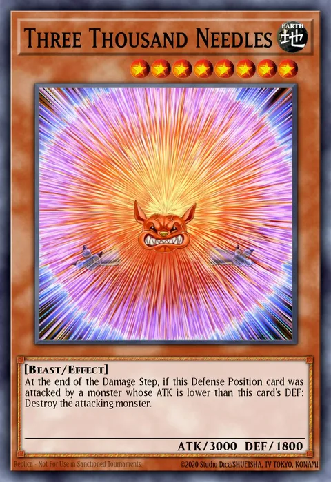 Three Thousand Needles trading card