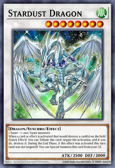 Stardust Dragon trading card