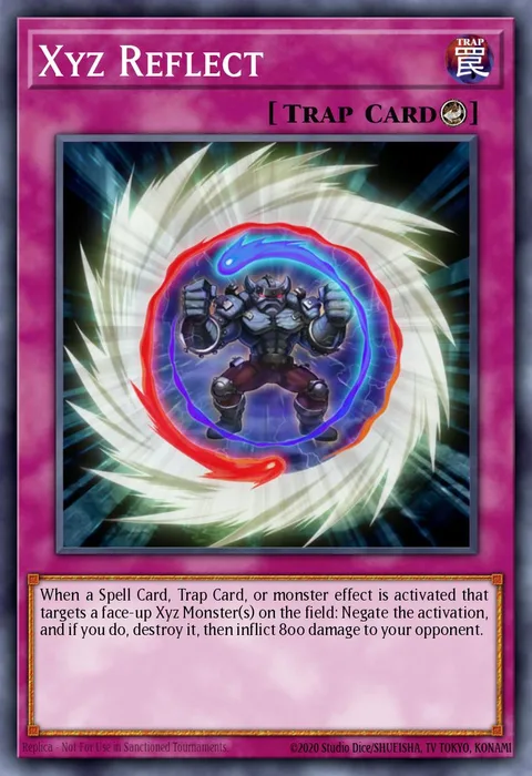 Xyz Reflect trading card