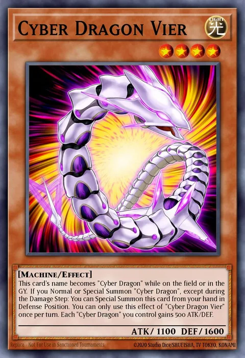 Cyber Dragon Vier trading card