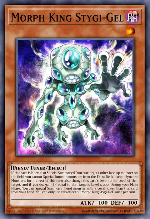 Morph King Stygi-Gel trading card