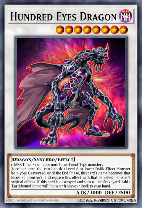 Hundred Eyes Dragon trading card