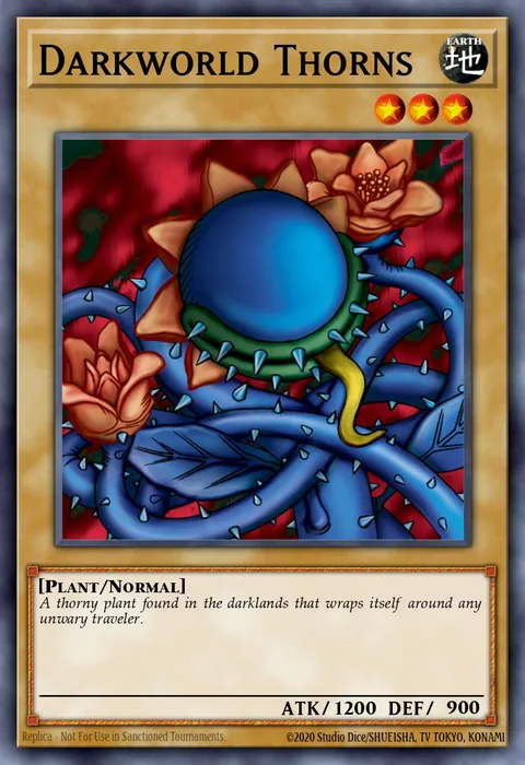 Darkworld Thorns trading card