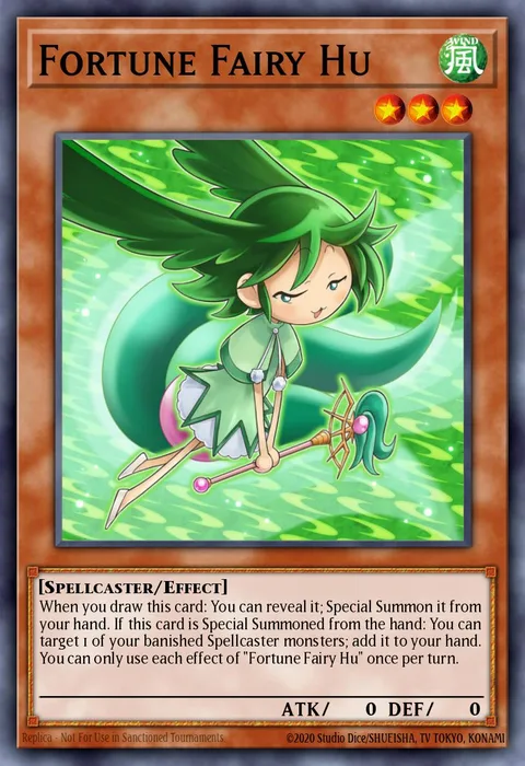 Fortune Fairy Hu trading card