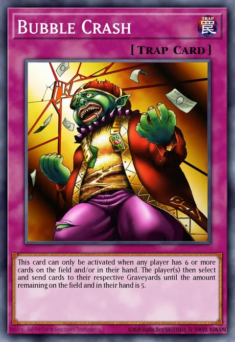 Bubble Crash trading card