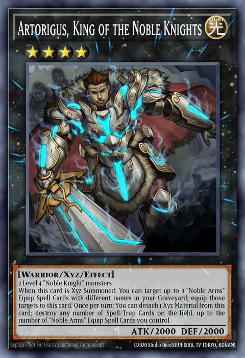 Artorigus, King of the Noble Knights trading card