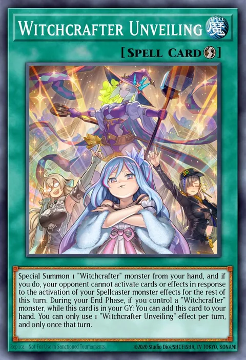 Witchcrafter Unveiling trading card
