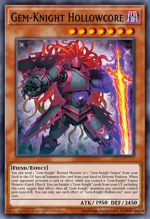 Gem-Knight Hollowcore trading card
