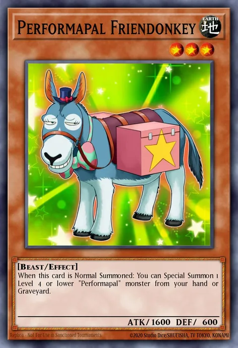 Performapal Friendonkey trading card