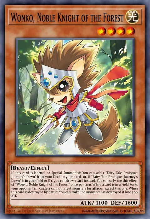 Wonko, Noble Knight of the Forest trading card