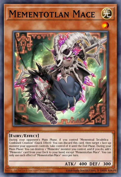 Mementotlan Mace trading card