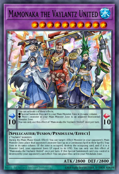 Mamonaka the Vaylantz United trading card